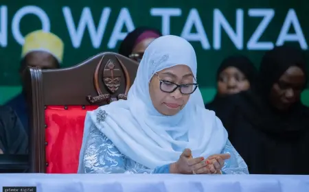 PRESIDENT SAMIA OBSERVES MOURNING PERIOD AFTER HUSBAND’S DEATH
